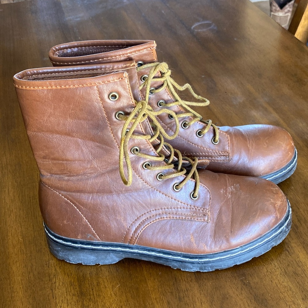 Cathy Jean Brown Lace Up Boots - Picture 2 of 5